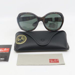 Ray-Ban RB 4191 710/71 57mm Tortoise/Green Oversized New Women's Sunglasses